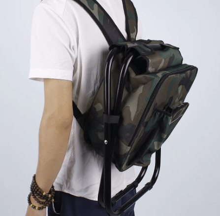 MOCHILA TÉRMICA 3 EN 1 CON TABURETE PLEGABLE