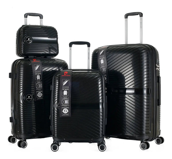 Set De 4 Valijas Rigidas Pierre Cardin Giro 360 Beauty + Tsa