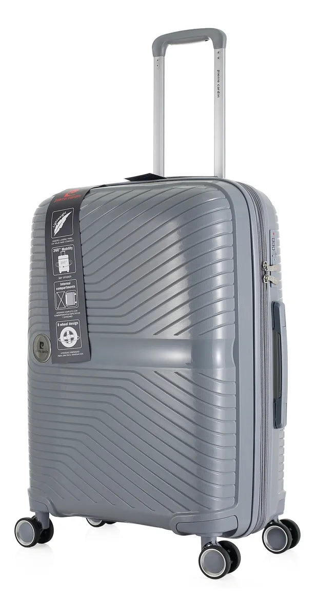 Set De 4 Valijas Rigidas Pierre Cardin Giro 360 Beauty + Tsa